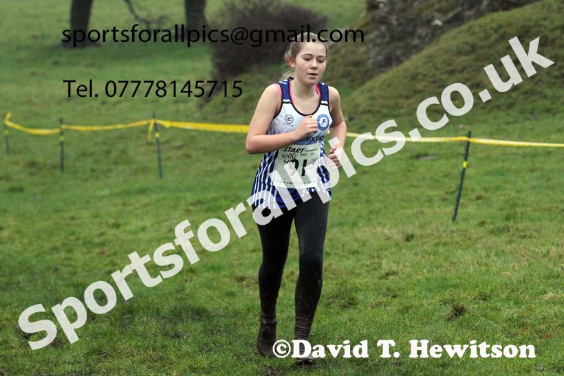 Girls under-15s, NECAA Junior Cross Country Relays, Thornley Farm, Peterlee, Saturday, December 12th. Photo: David T. Hewitson/Sports for All Pics